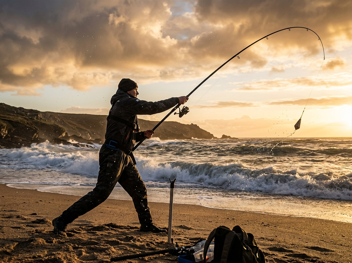 Page: Le matériel pour la pêche aux leurres - La pêche aux leurres. Slot: canne a peche surfcasting.